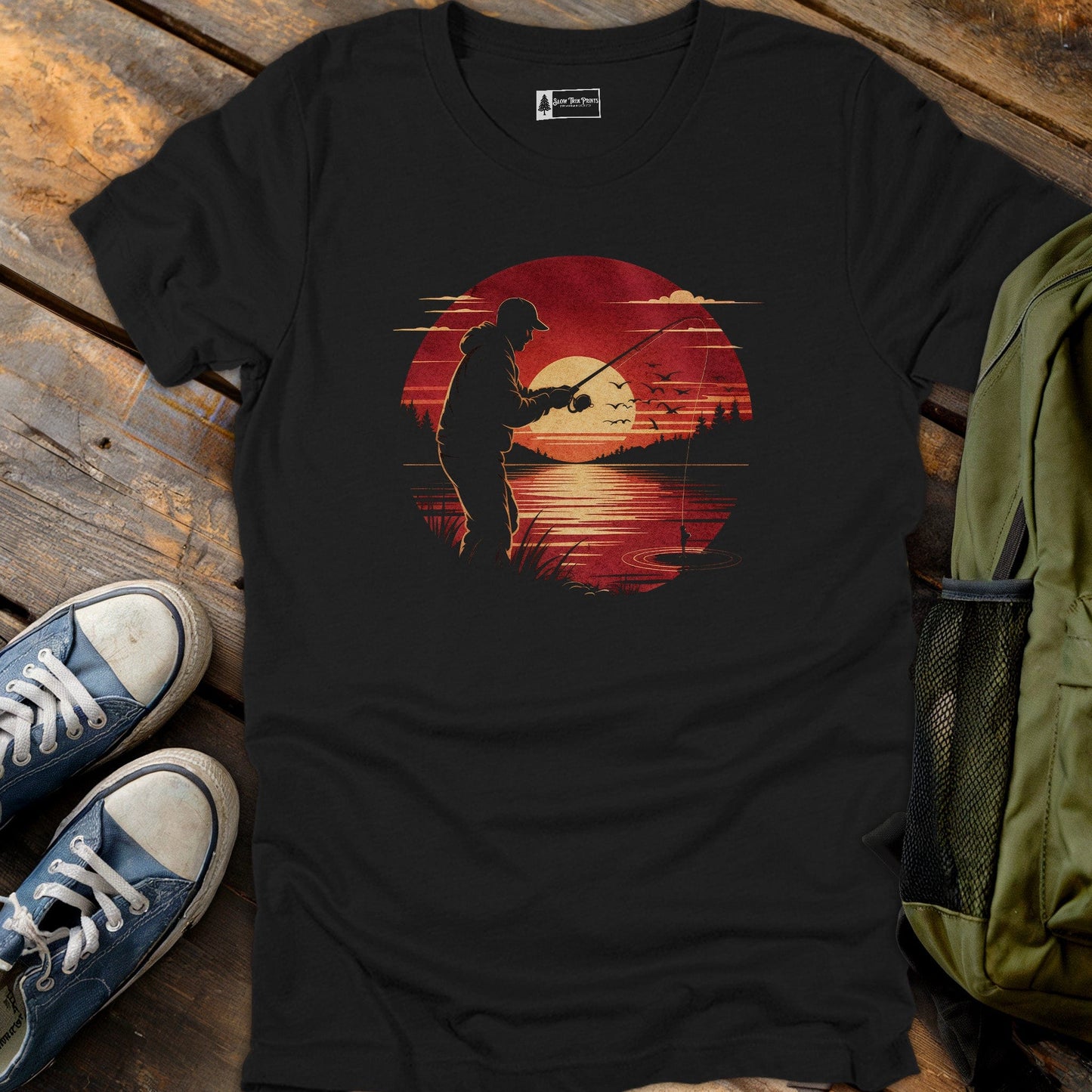 Sunset Fisherman T-Shirt