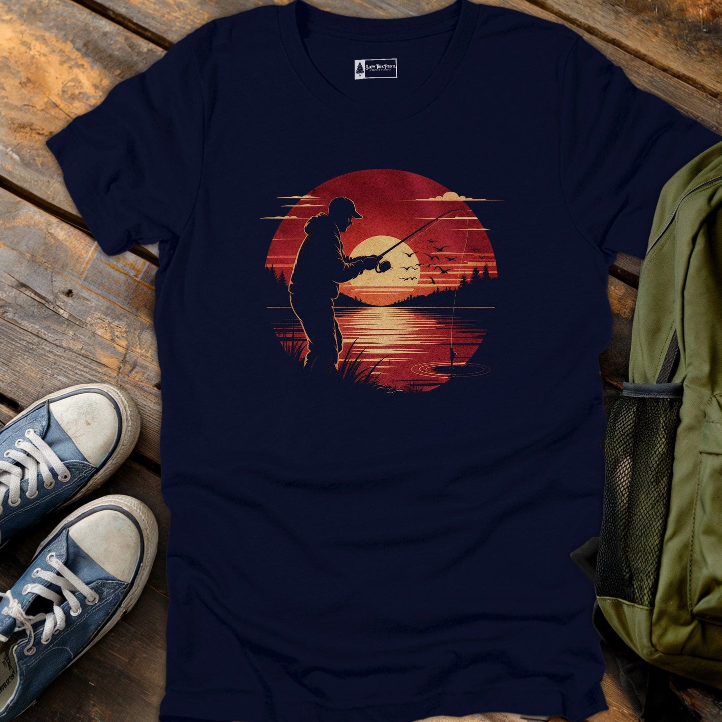 Sunset Fisherman T-Shirt