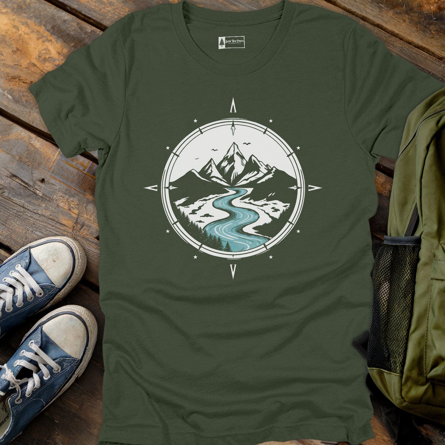 Winding River Compass T-Shirt