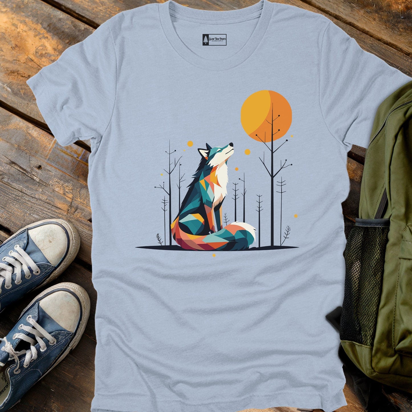 Geometric Wolf T-Shirt