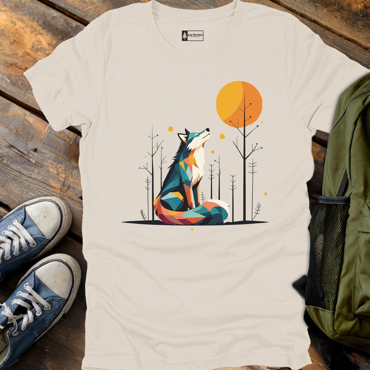 Geometric Wolf T-Shirt
