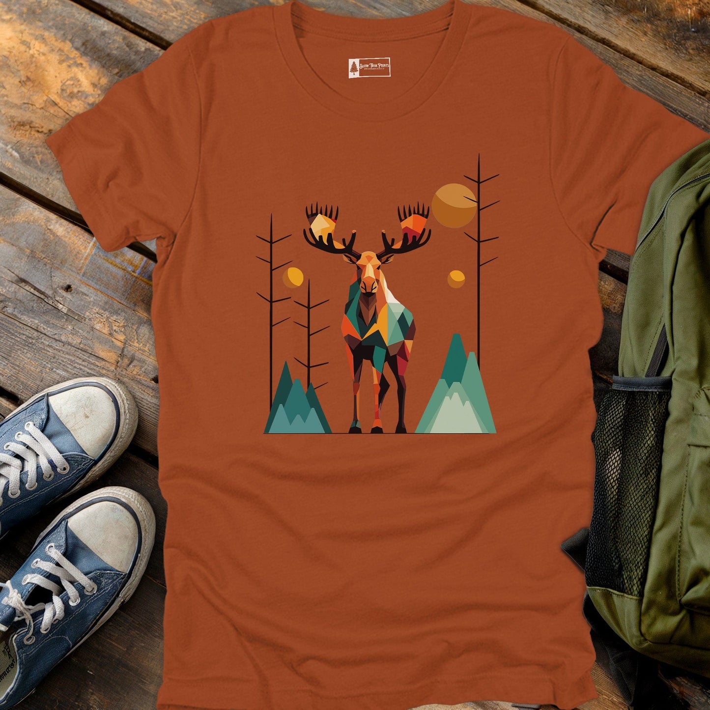 Geometric Moose T-Shirt