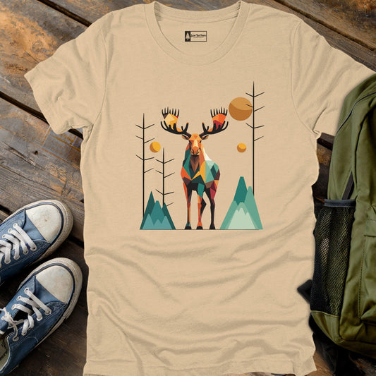 Geometric Moose T-Shirt