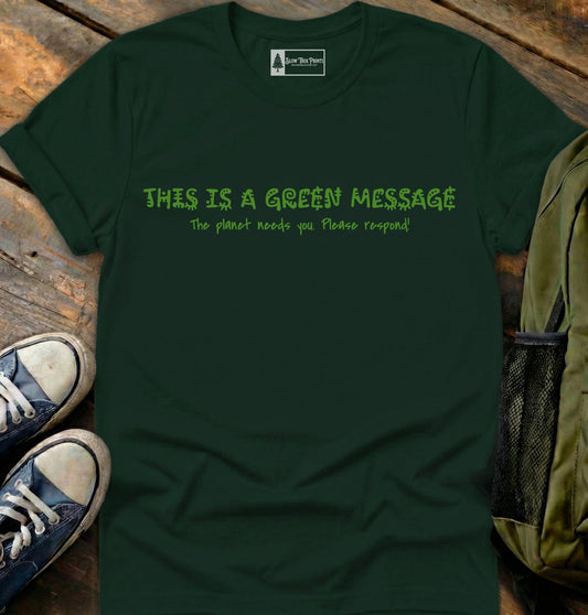Green Message T-Shirt