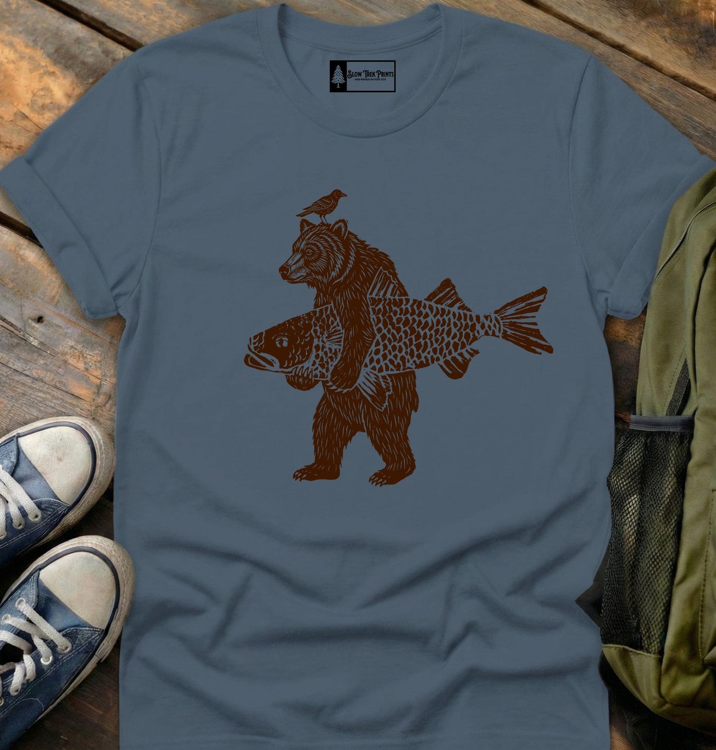 Fisherman Bear T-Shirt