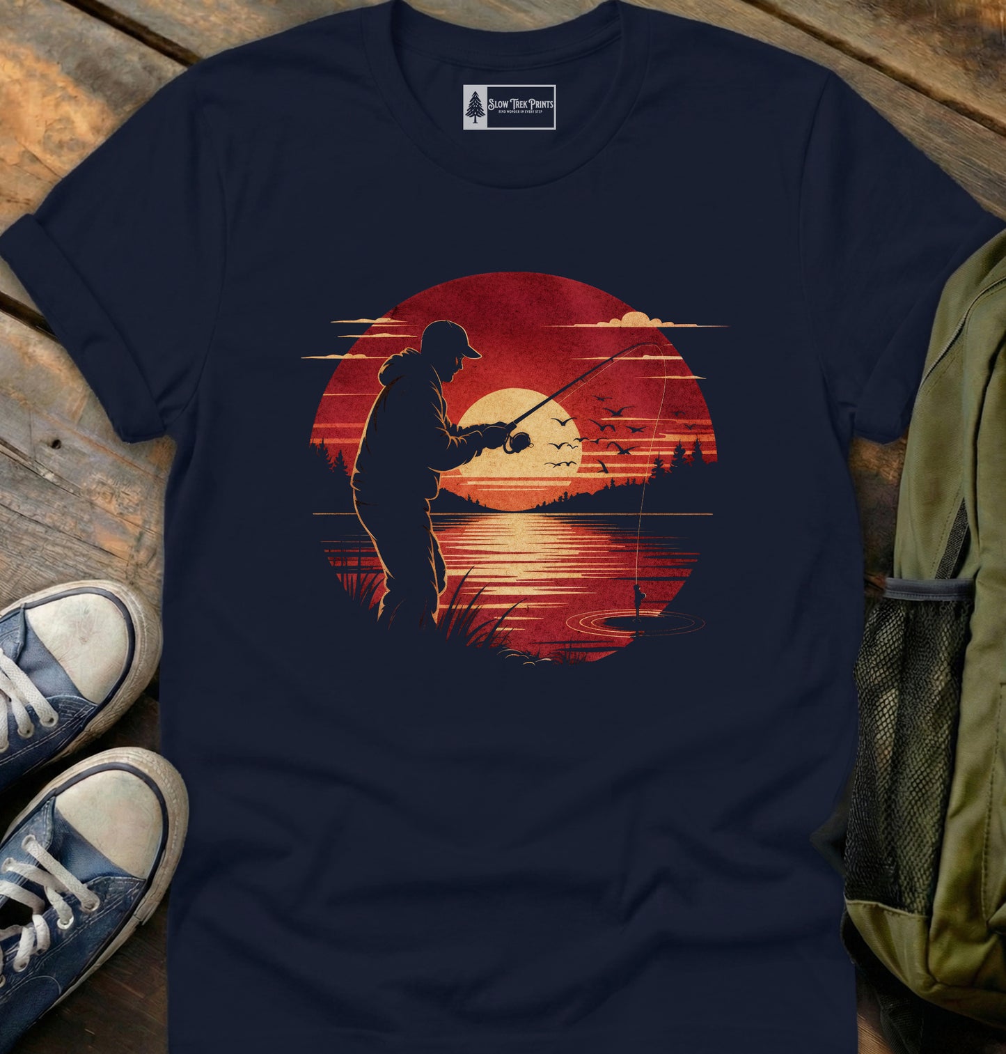 Sunset Fisherman T-Shirt
