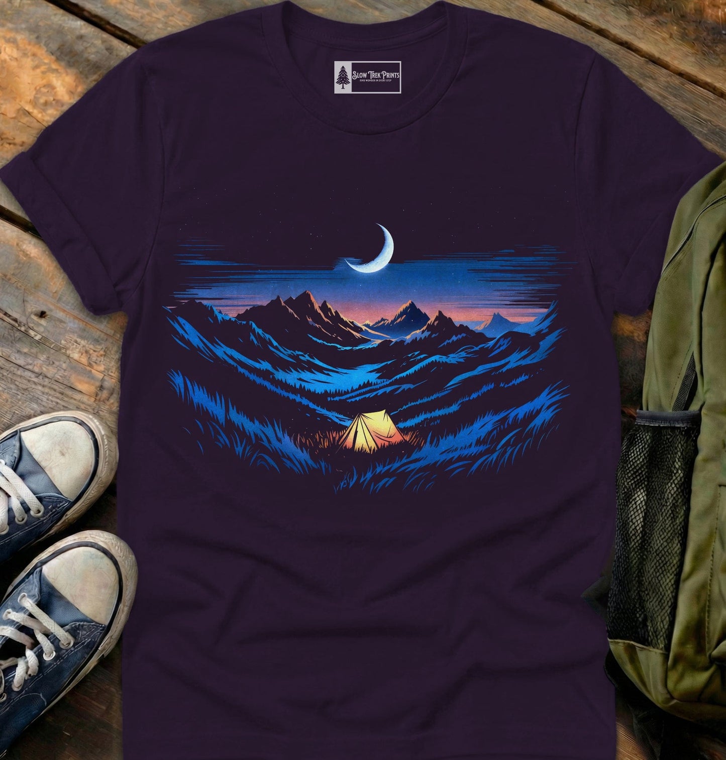 Camp Under Moonlight T-Shirt
