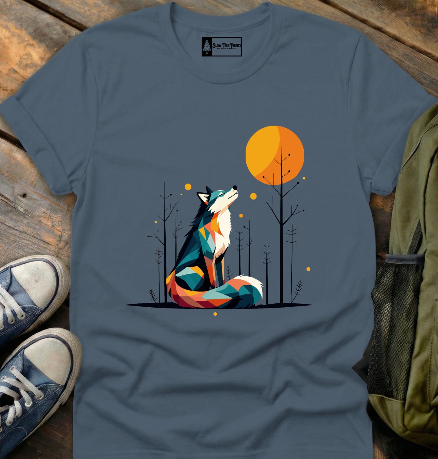 Geometric Wolf T-Shirt