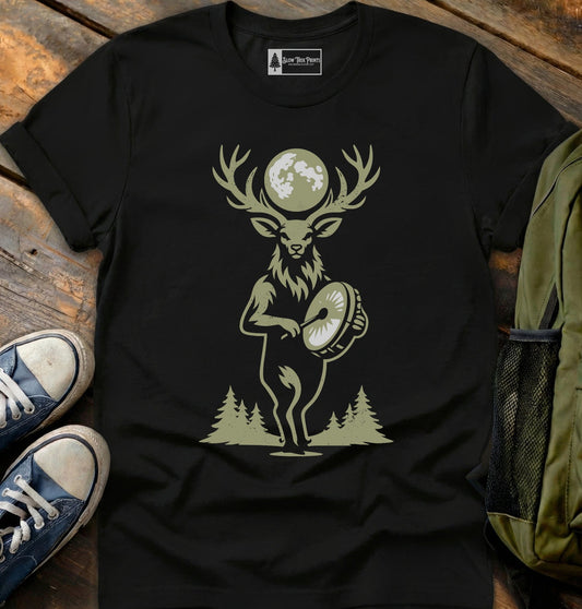 Drumming Deer T-Shirt