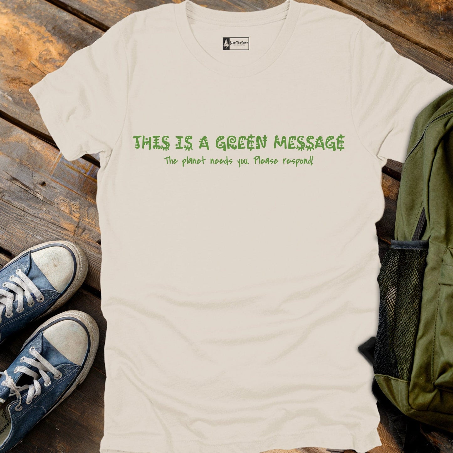 Green Message T-Shirt