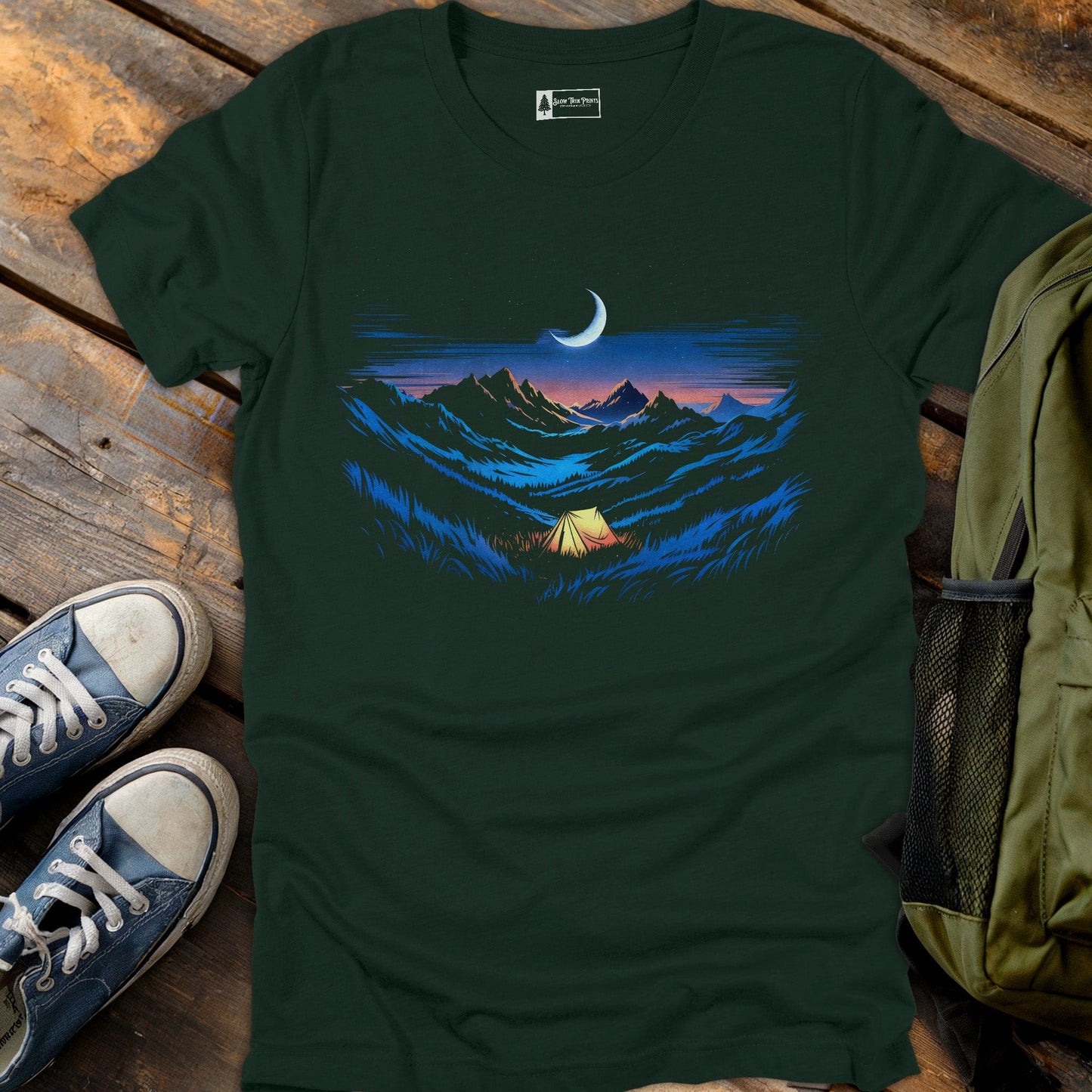 Camp Under Moonlight T-Shirt