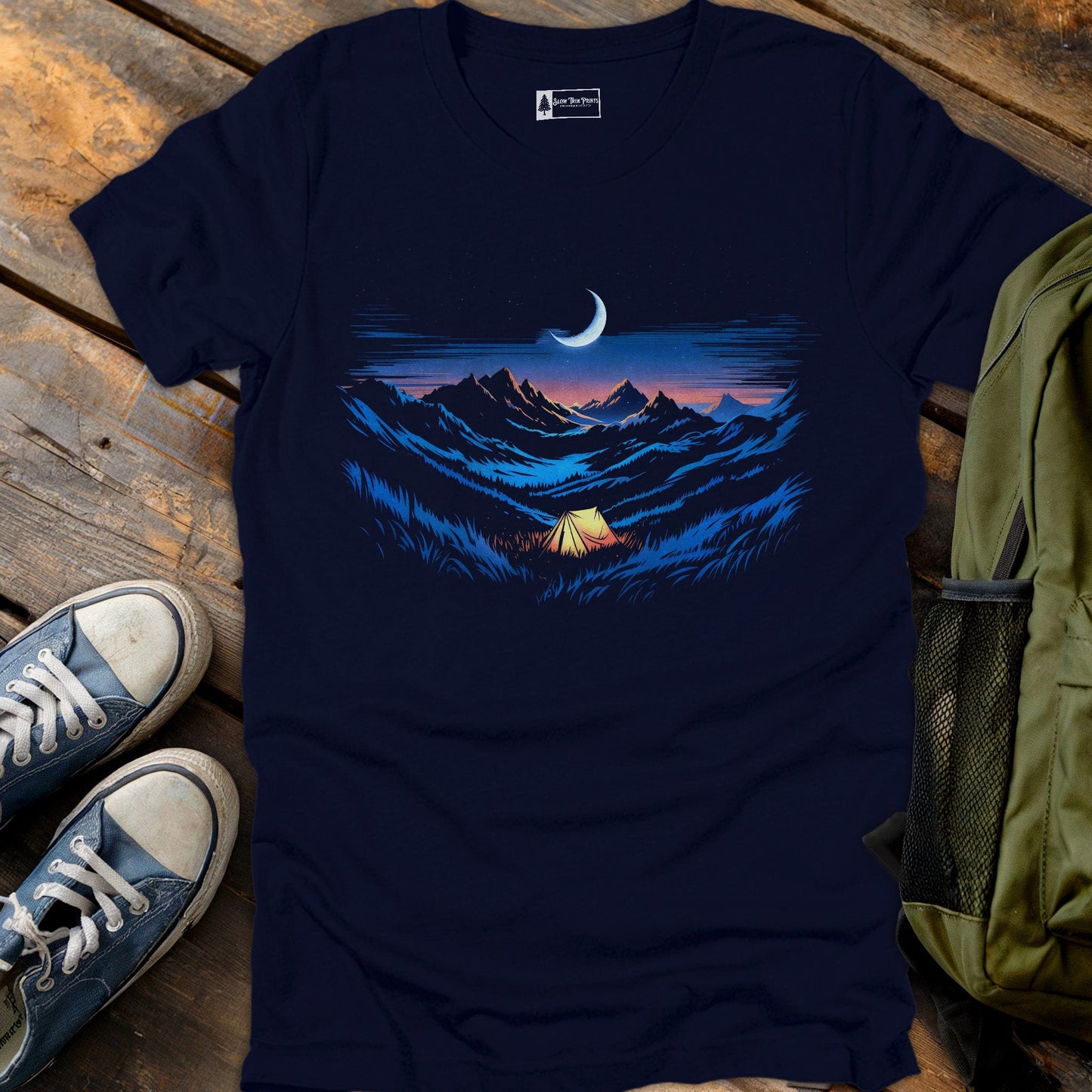 Camp Under Moonlight T-Shirt