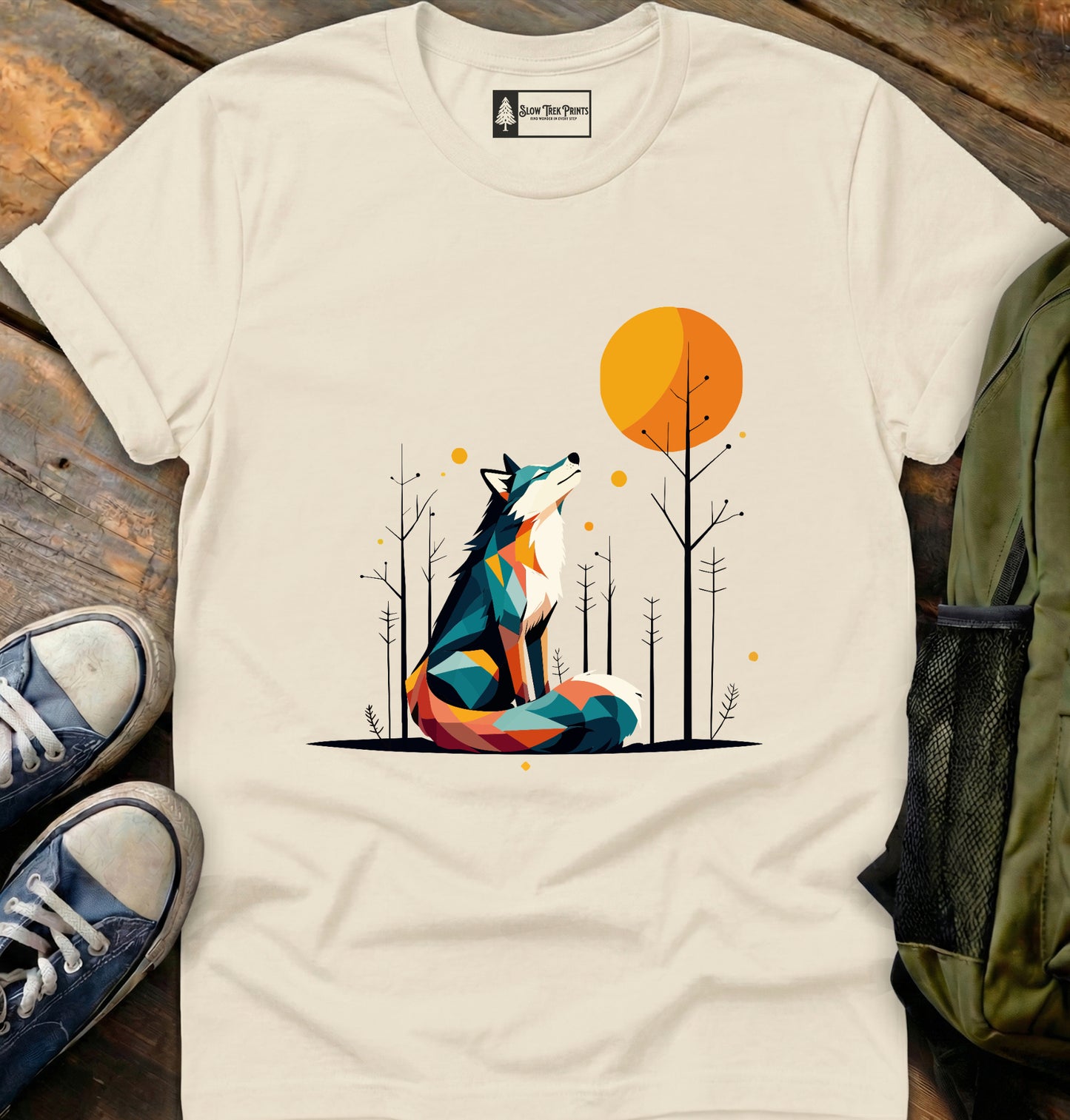Geometric Wolf T-Shirt