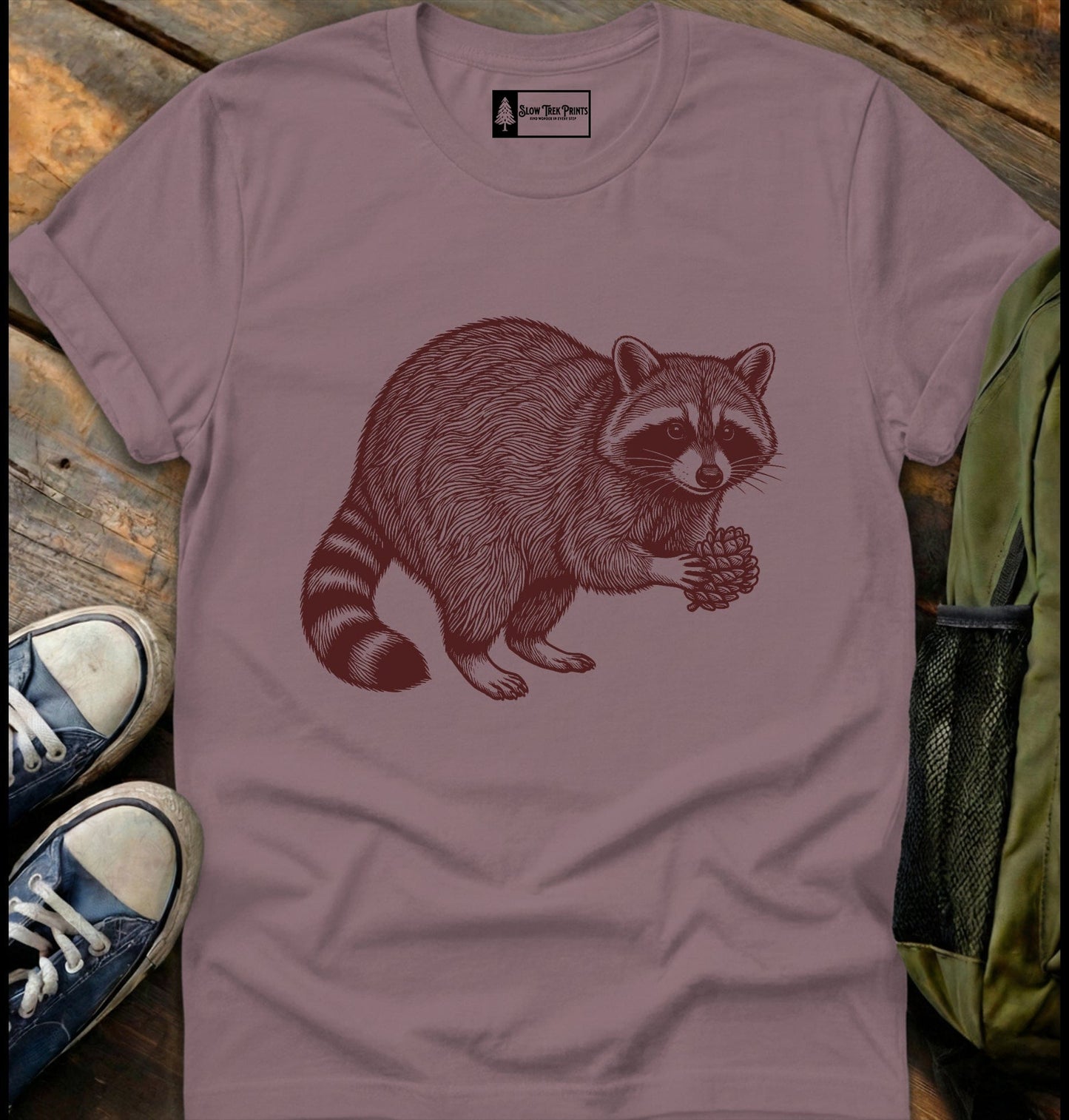 Pinecone Raccoon T-Shirt