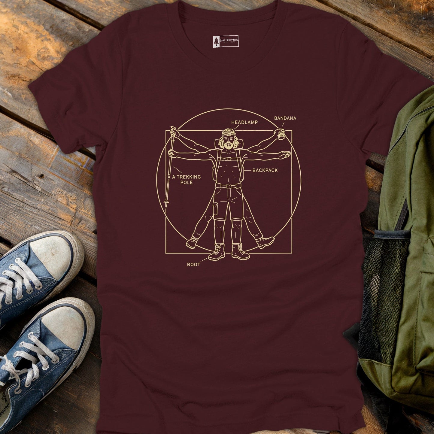 Vitruvian Hiker T-Shirt