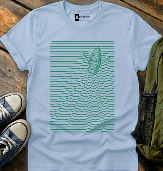 Boat Line Art T-Shirt