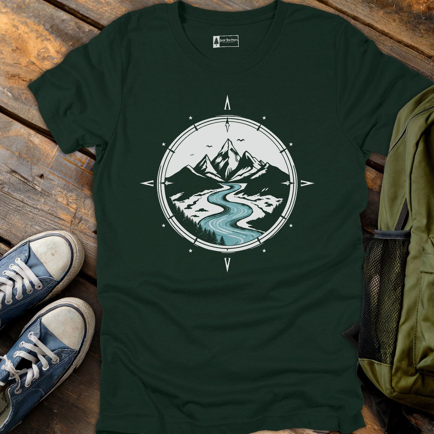 Winding River Compass T-Shirt