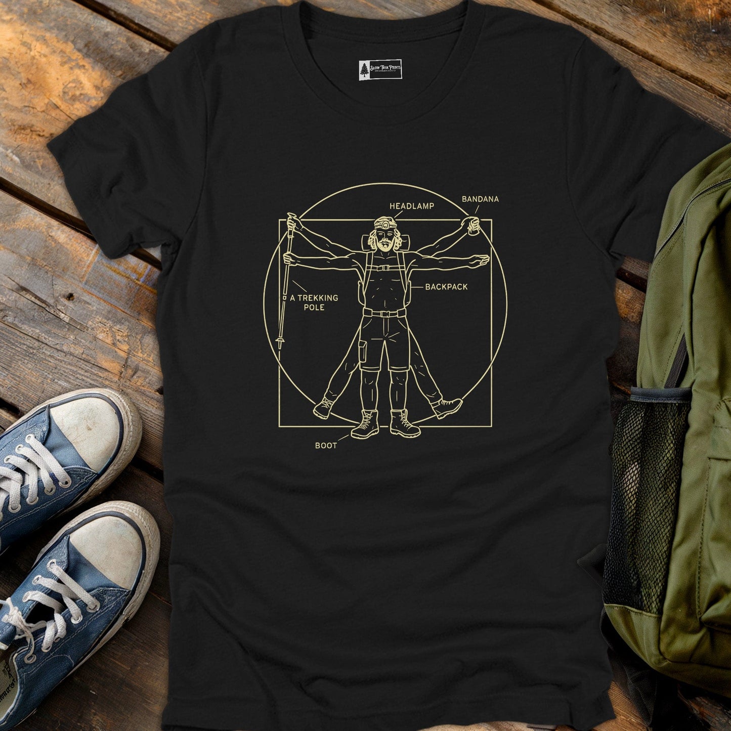 Vitruvian Hiker T-Shirt