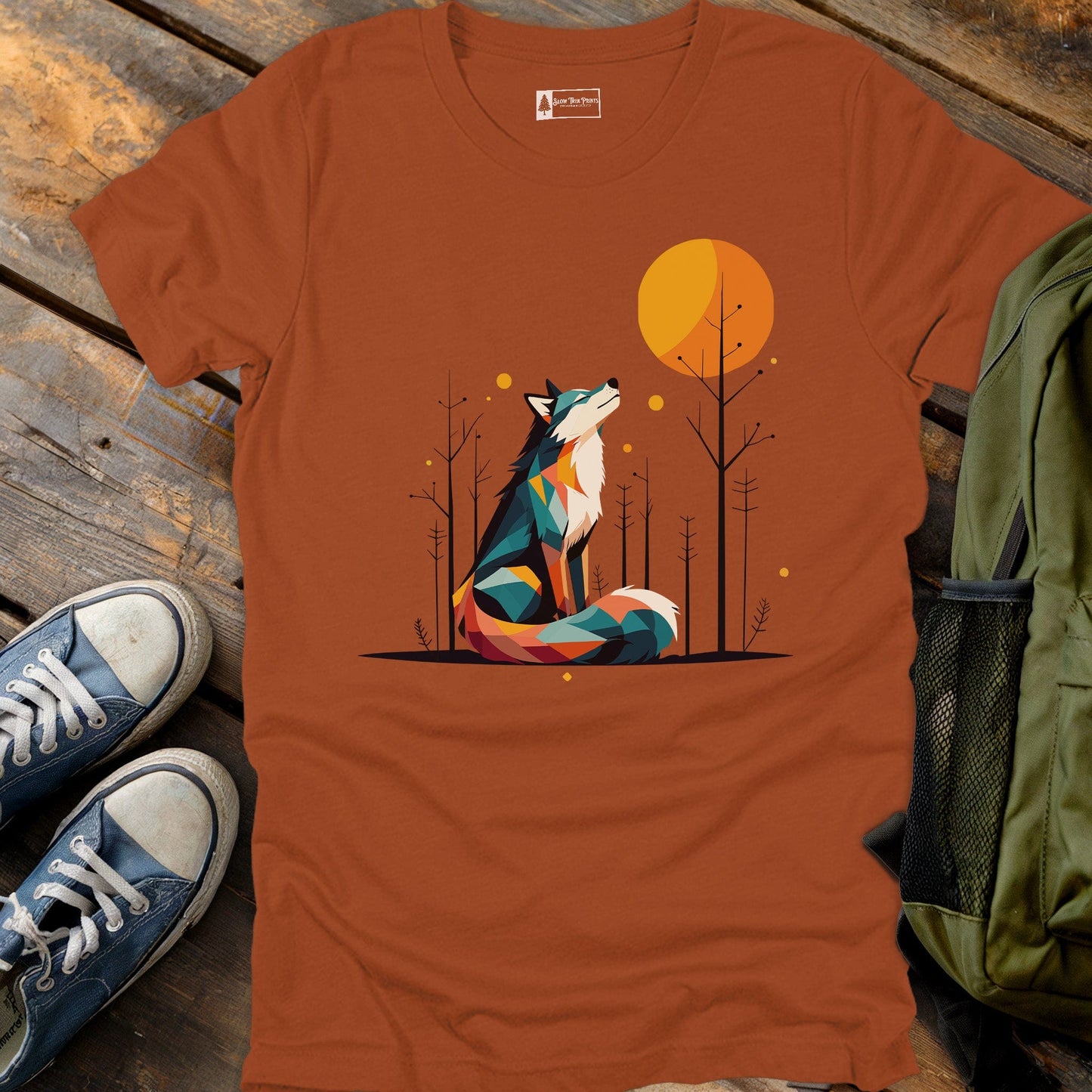 Geometric Wolf T-Shirt