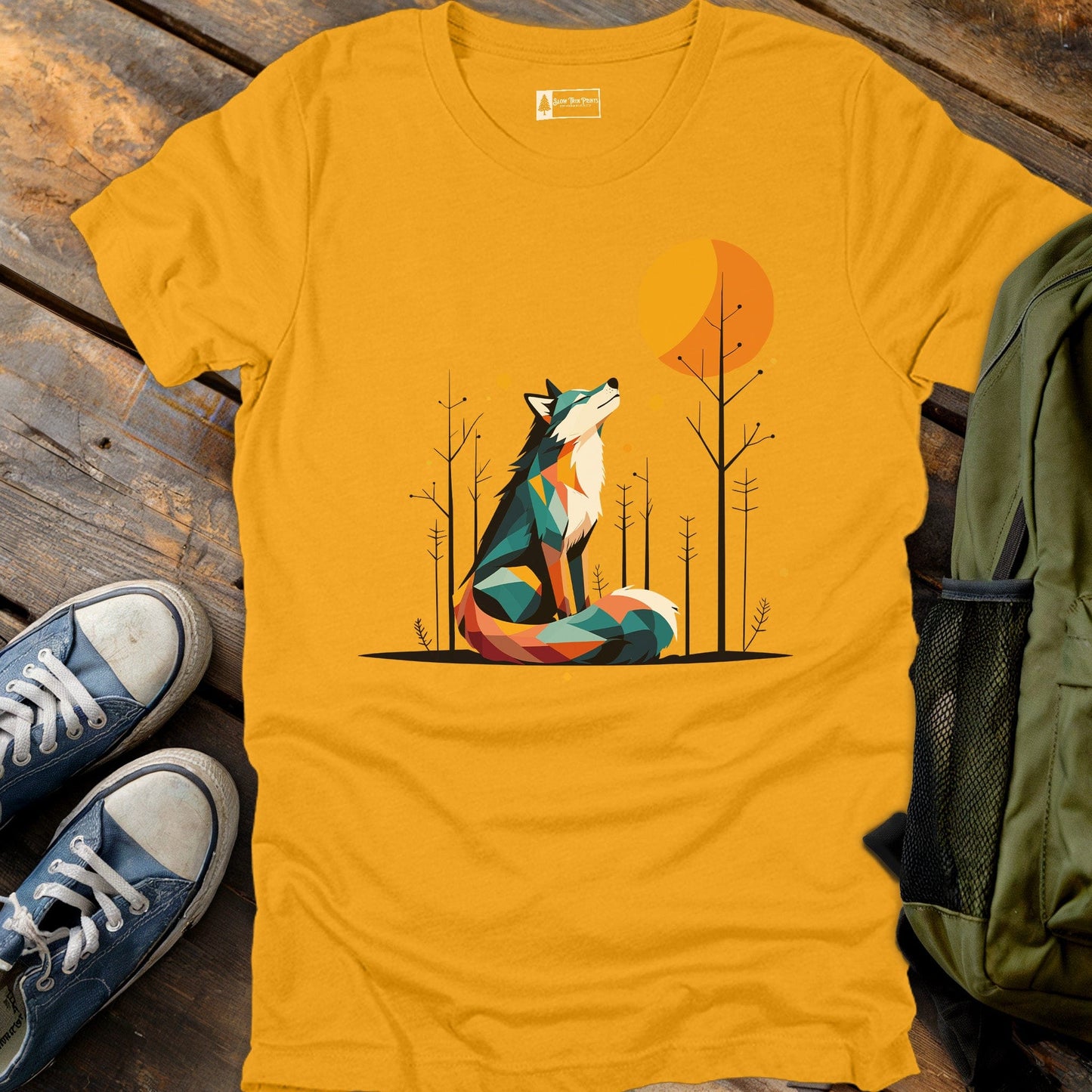 Geometric Wolf T-Shirt