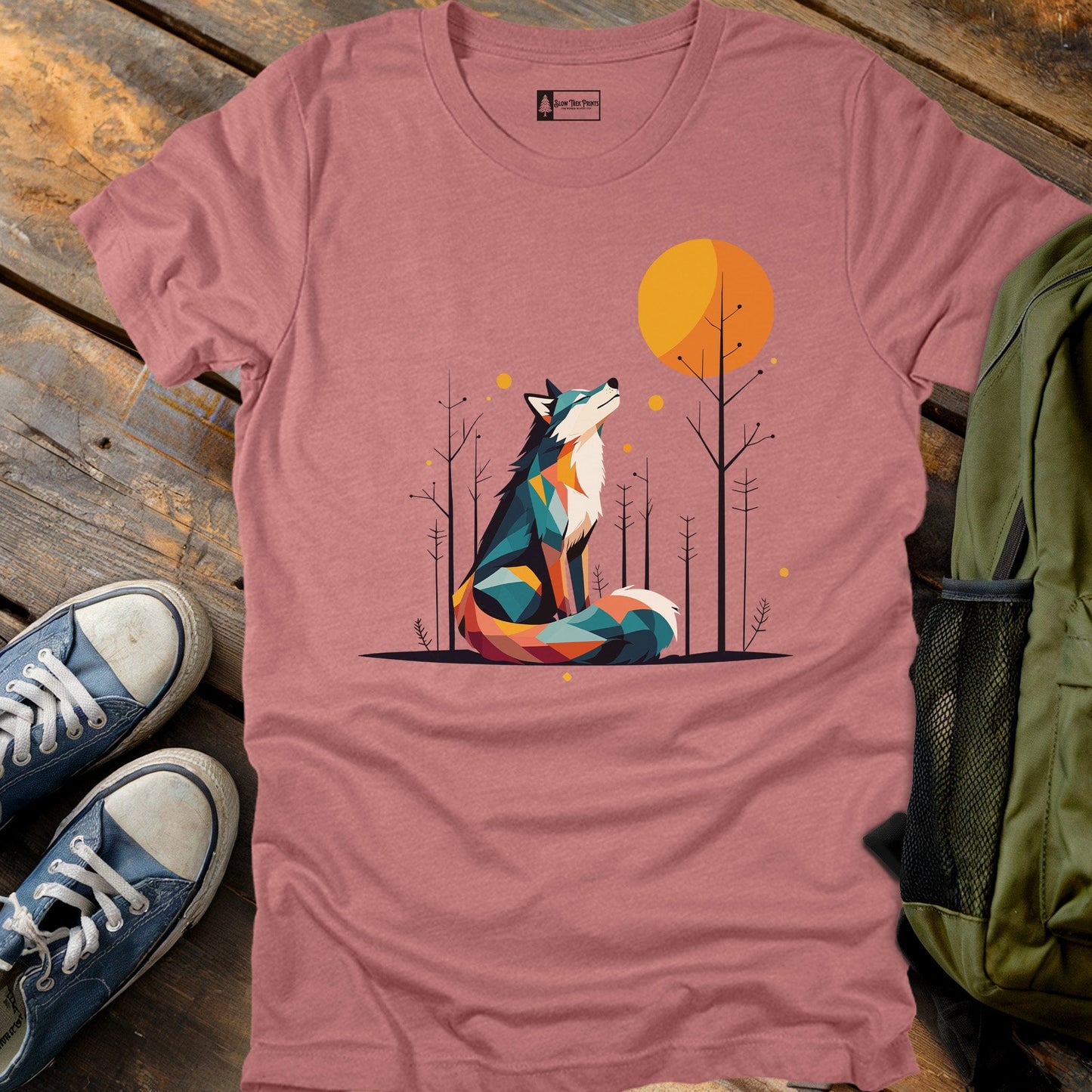 Geometric Wolf T-Shirt