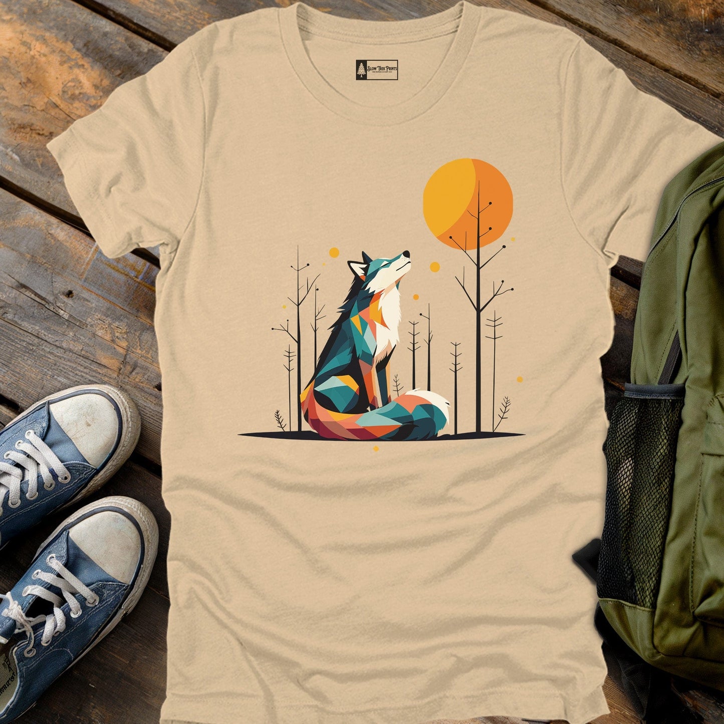 Geometric Wolf T-Shirt