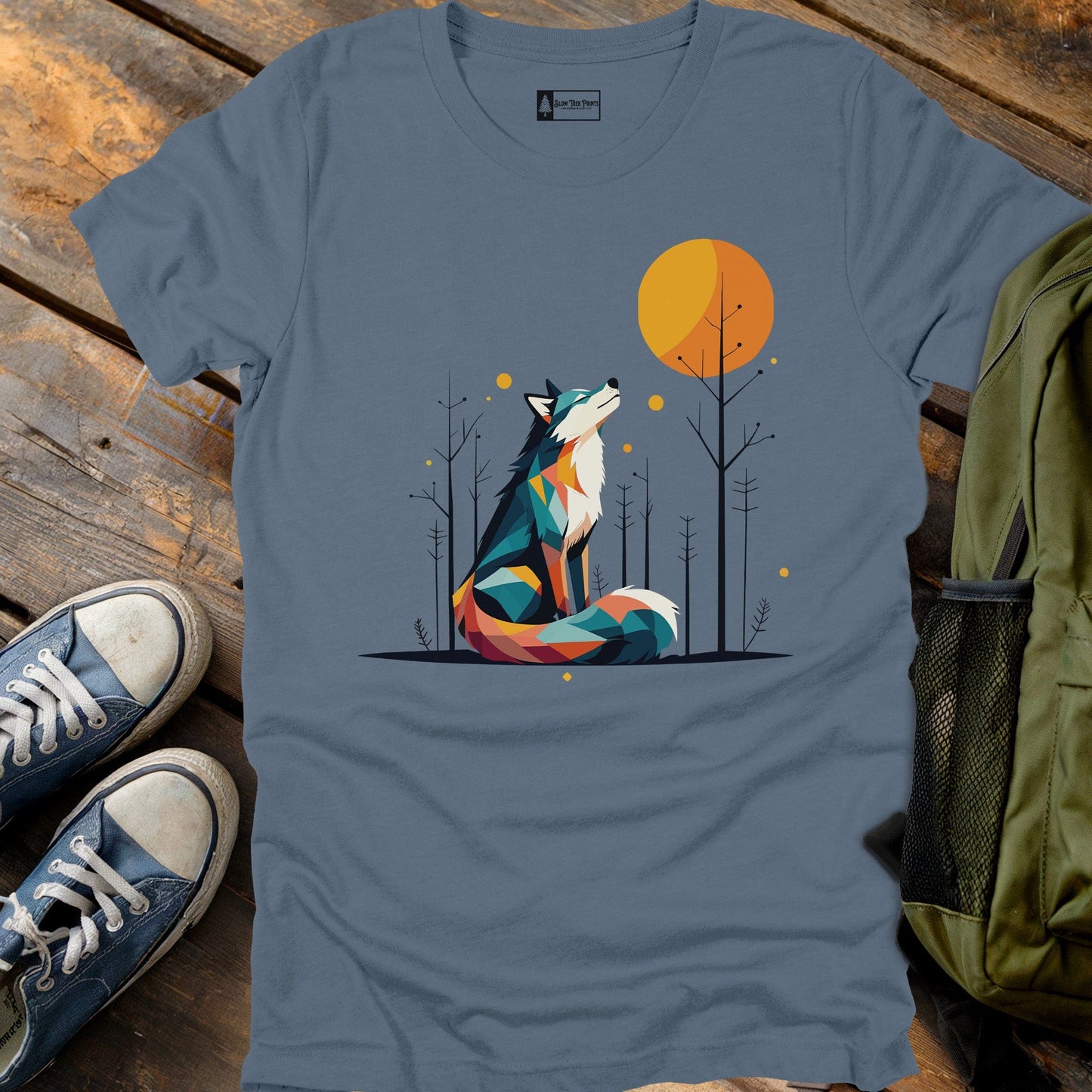 Geometric Wolf T-Shirt