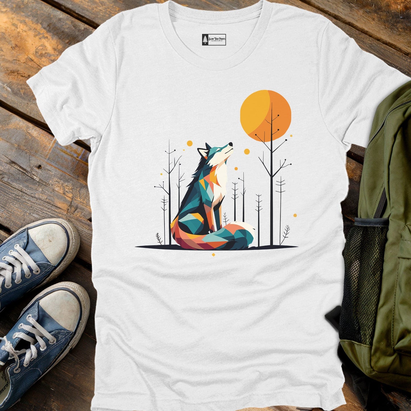 Geometric Wolf T-Shirt