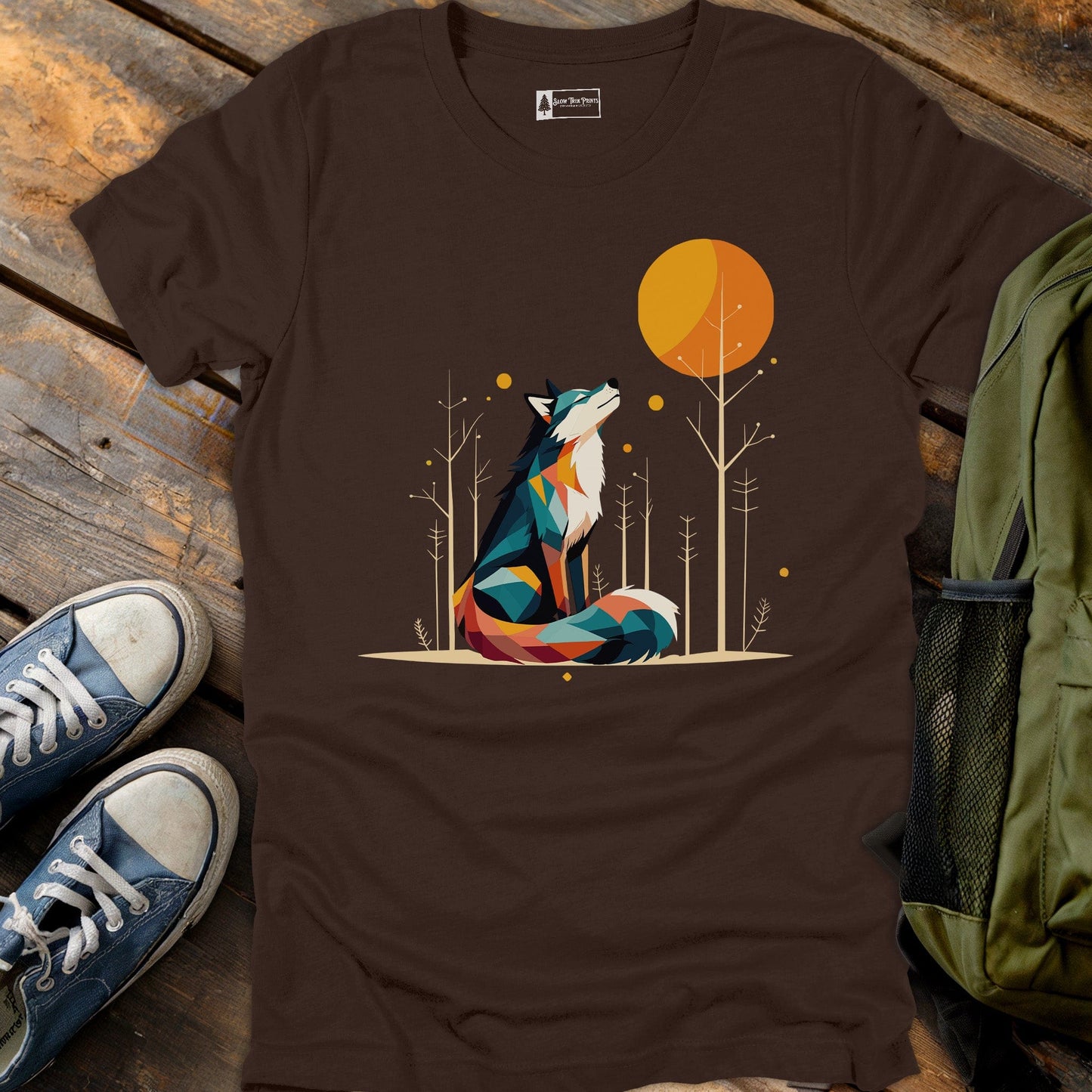Geometric Wolf T-Shirt