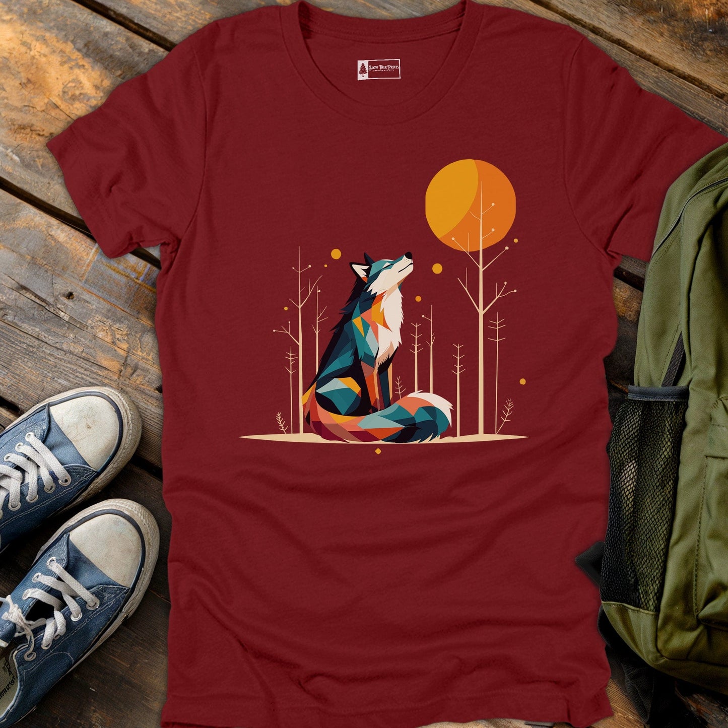 Geometric Wolf T-Shirt