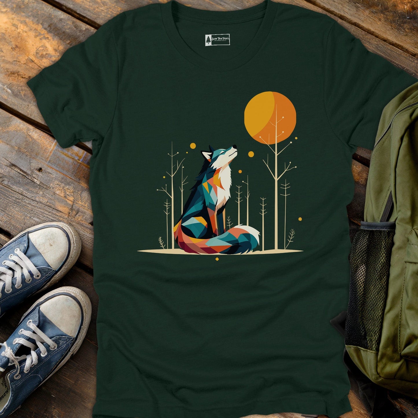 Geometric Wolf T-Shirt