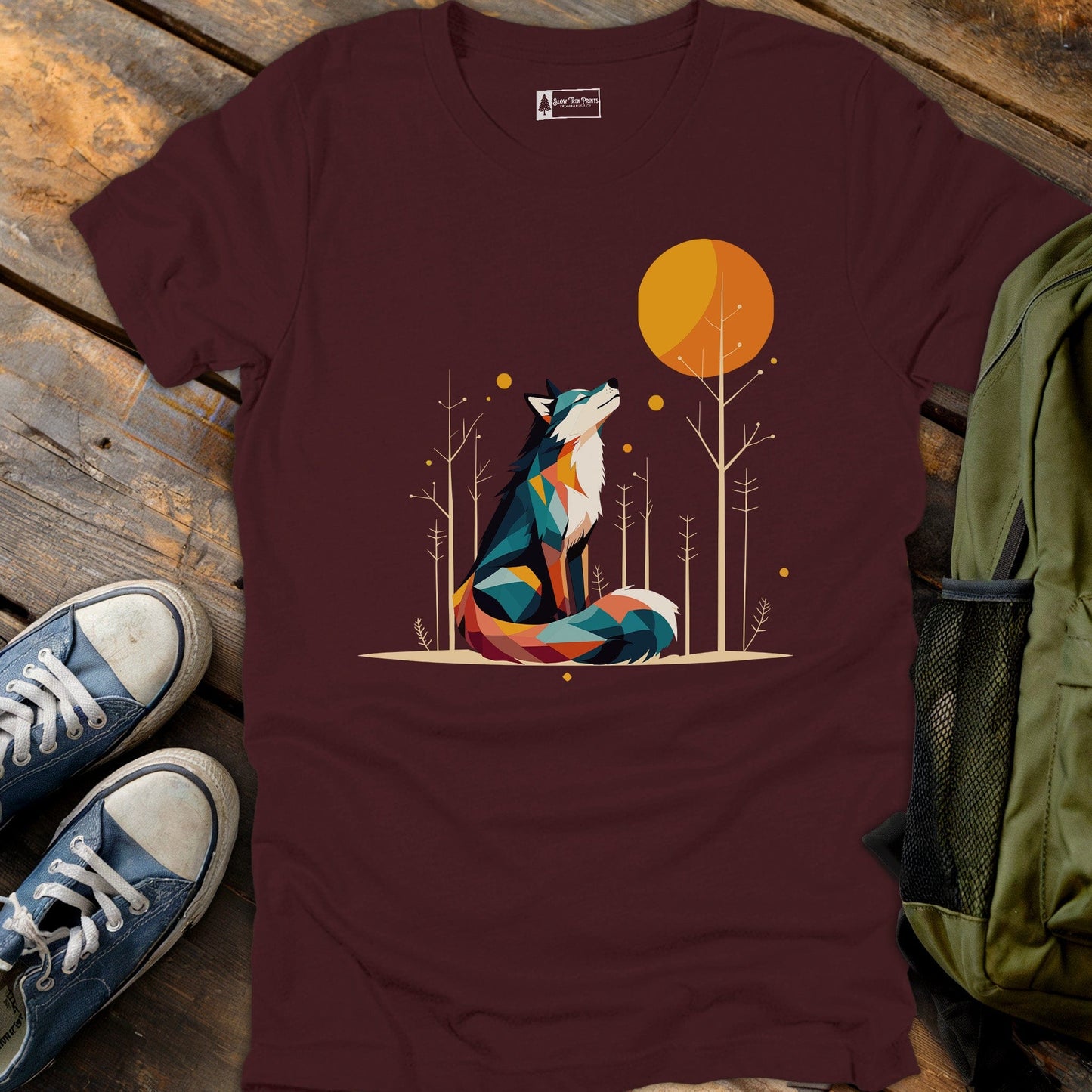 Geometric Wolf T-Shirt