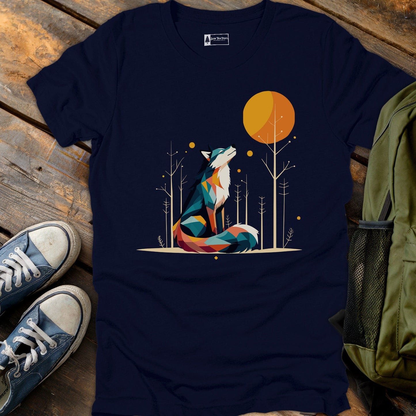 Geometric Wolf T-Shirt