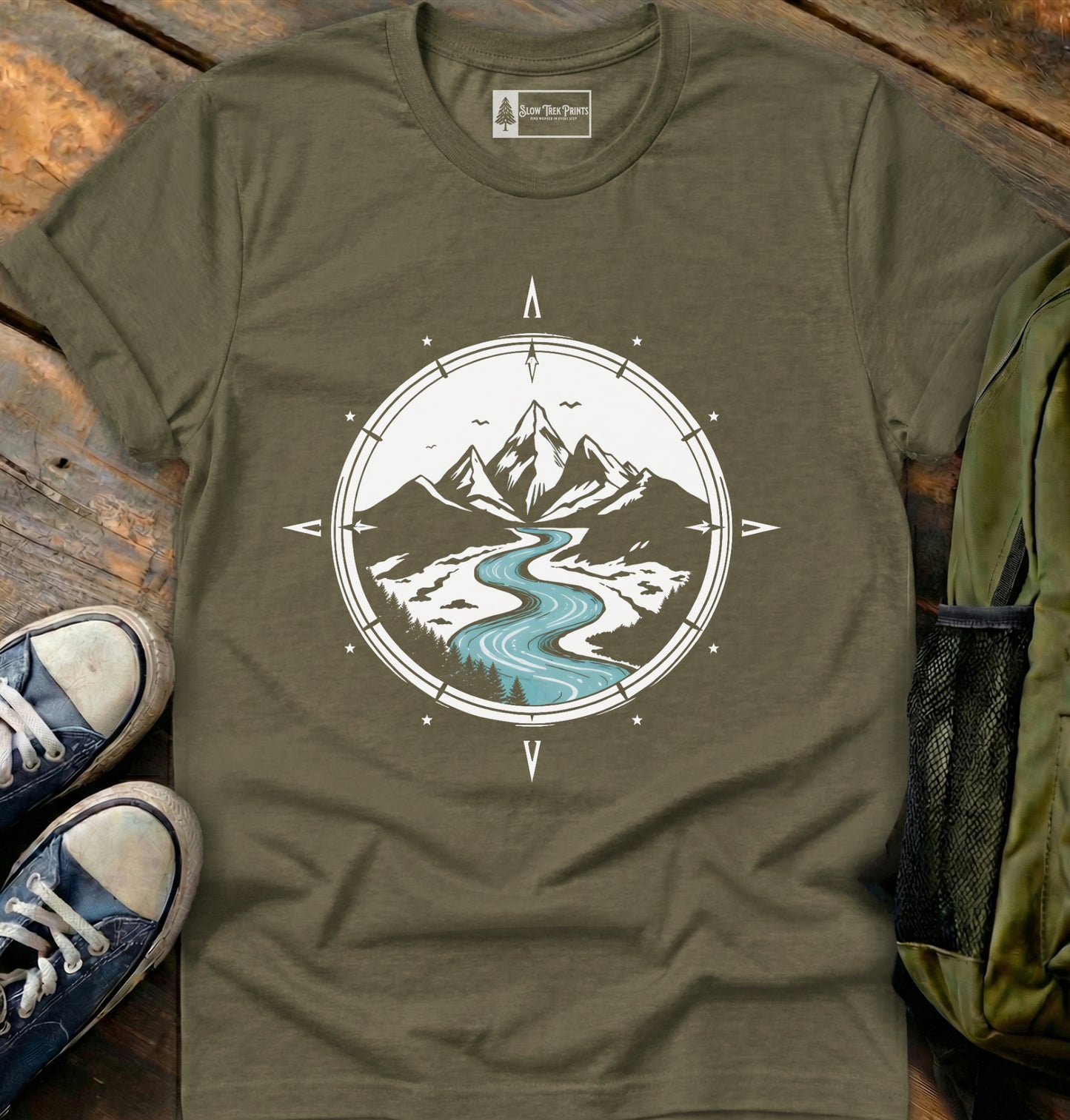 Winding River Compass T-Shirt