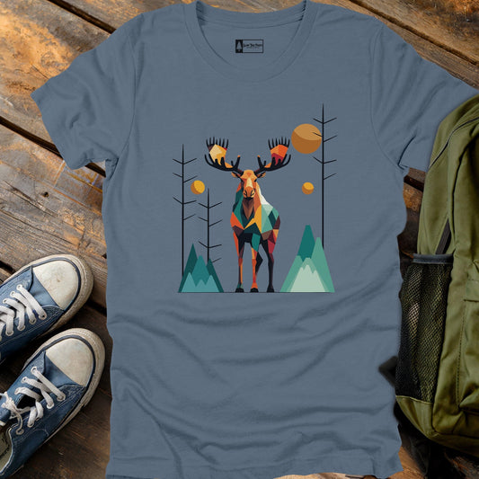Geometric Moose T-Shirt