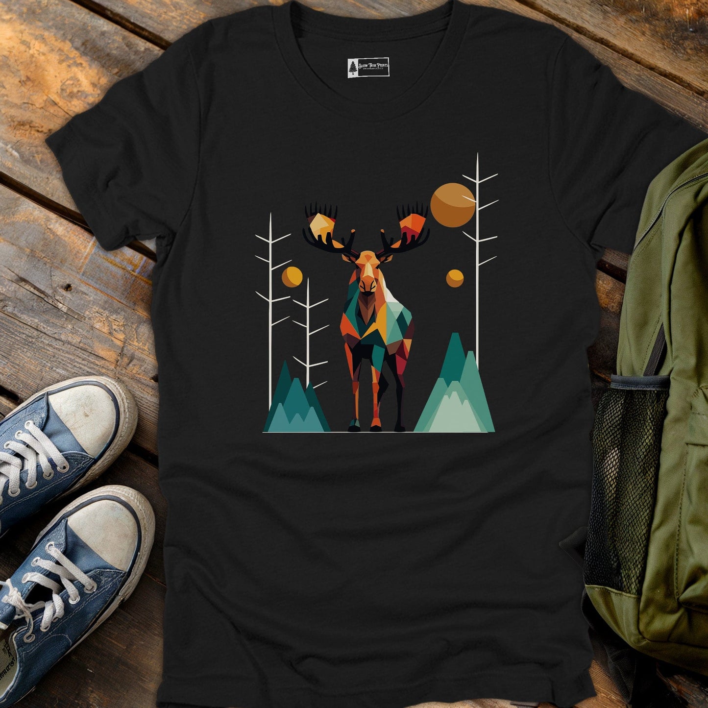 Geometric Moose T-Shirt