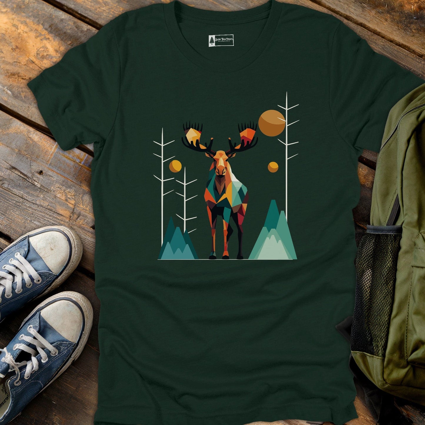 Geometric Moose T-Shirt
