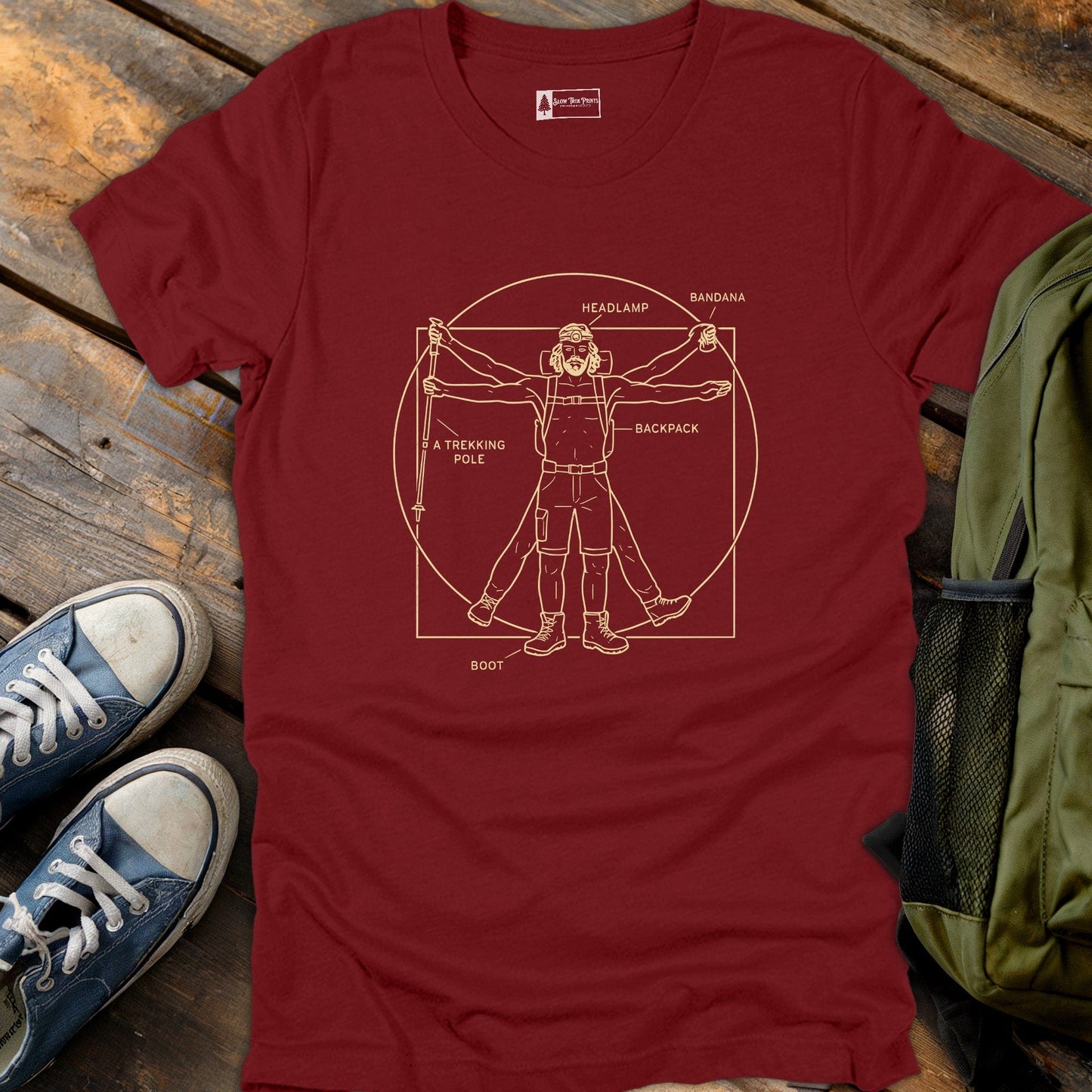 Vitruvian Hiker T-Shirt