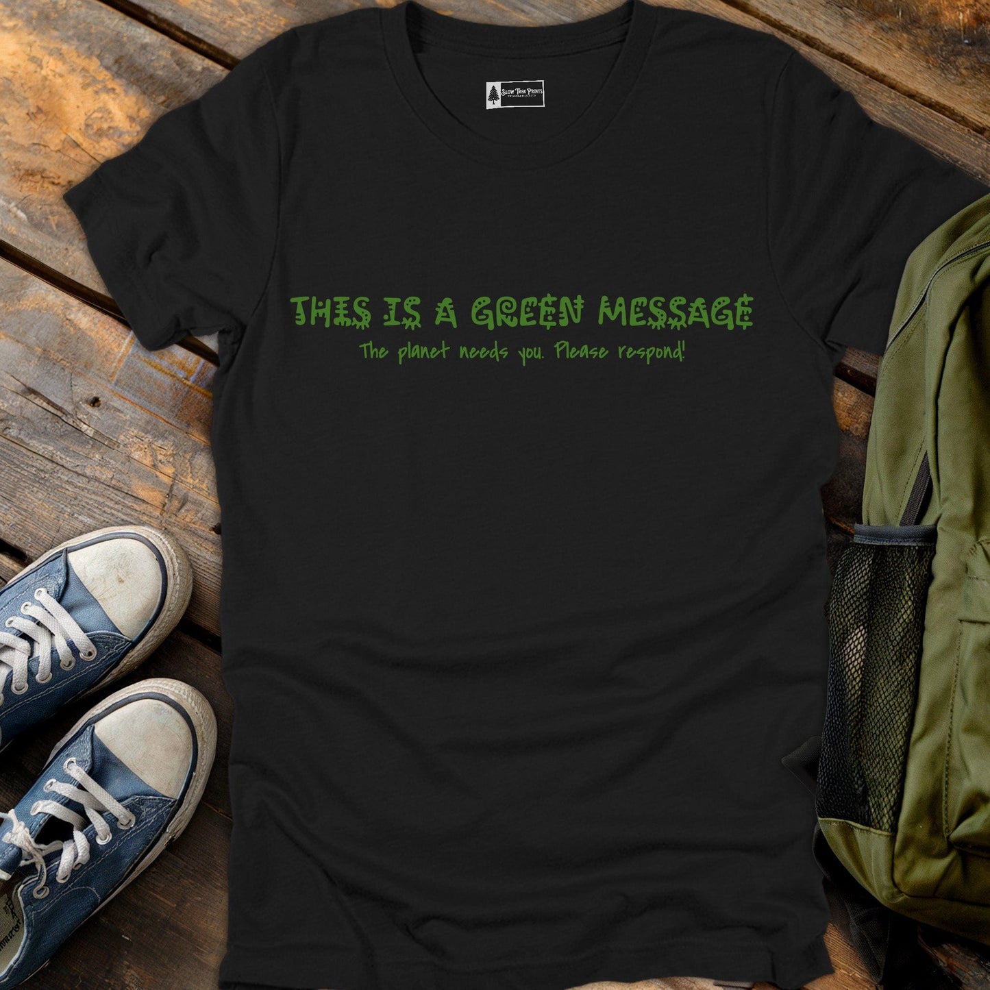 Green Message T-Shirt