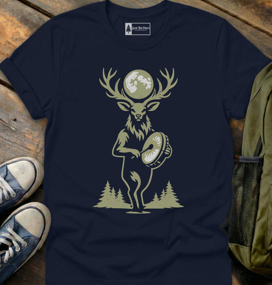 Drumming Deer T-Shirt