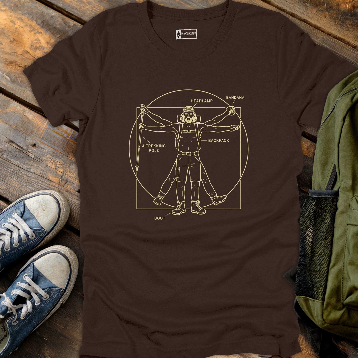 Vitruvian Hiker T-Shirt