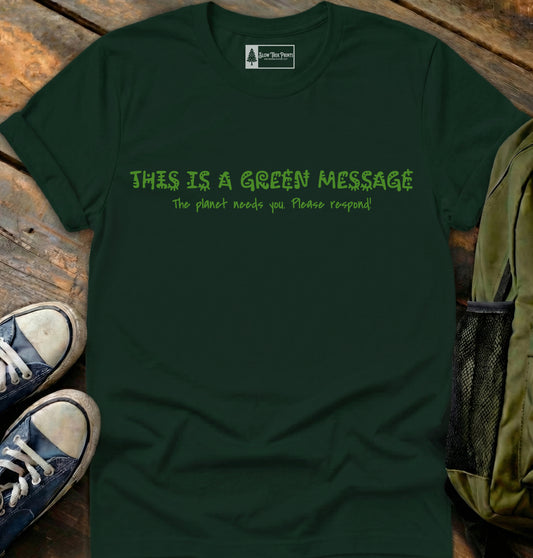 Green Message T-Shirt