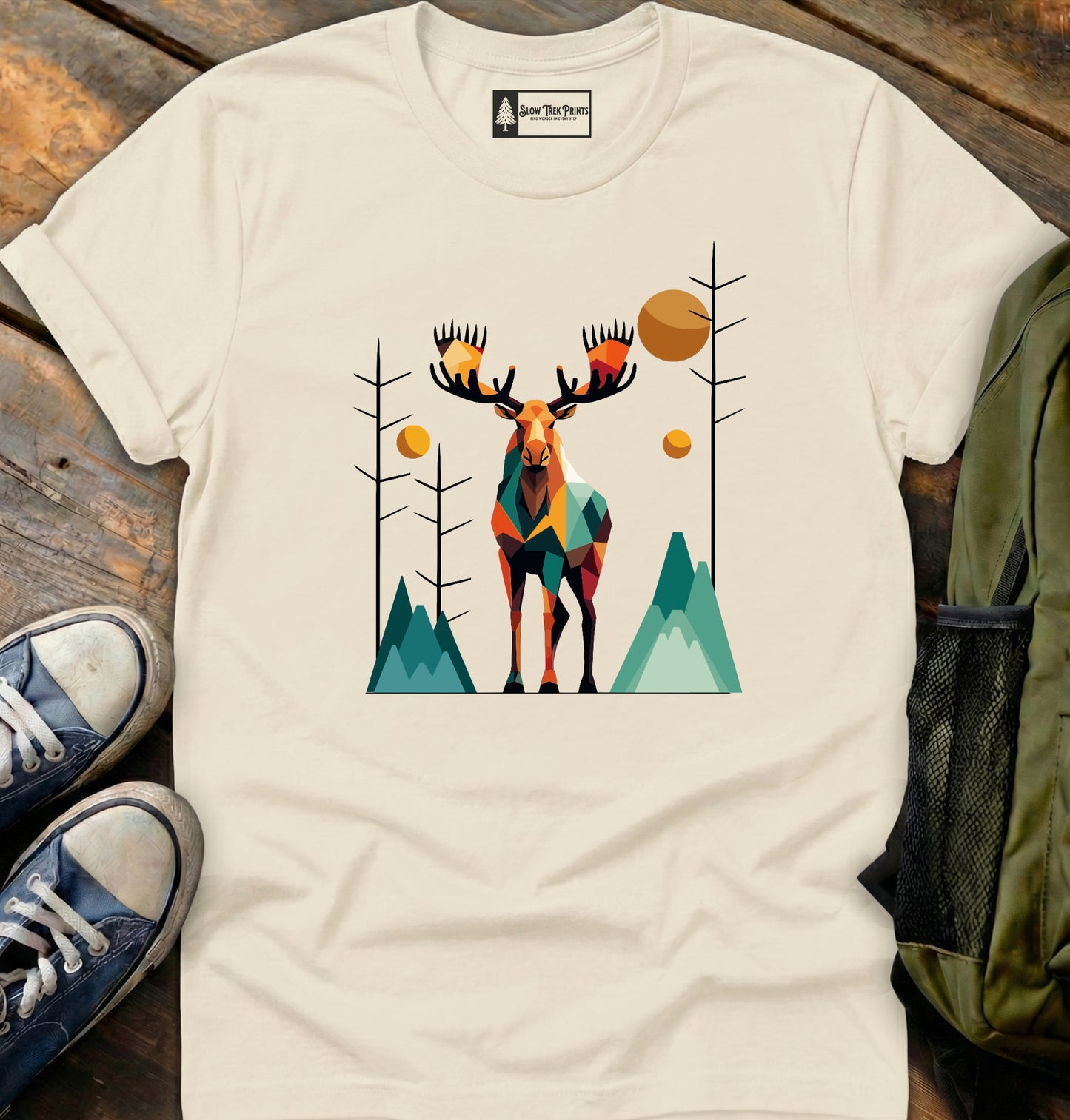 Geometric Moose T-Shirt