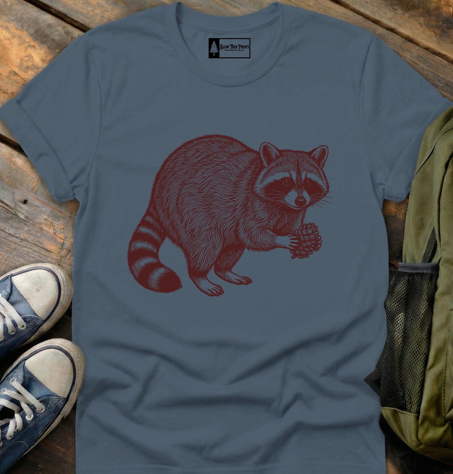Pinecone Raccoon T-Shirt