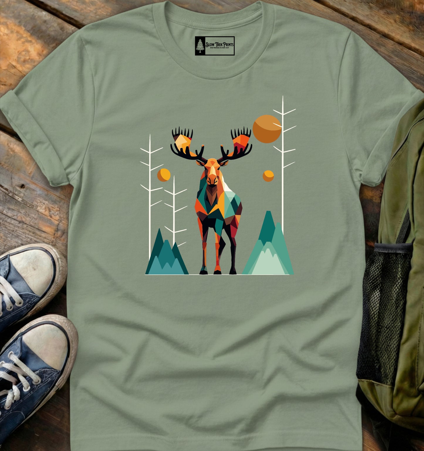 Geometric Moose T-Shirt