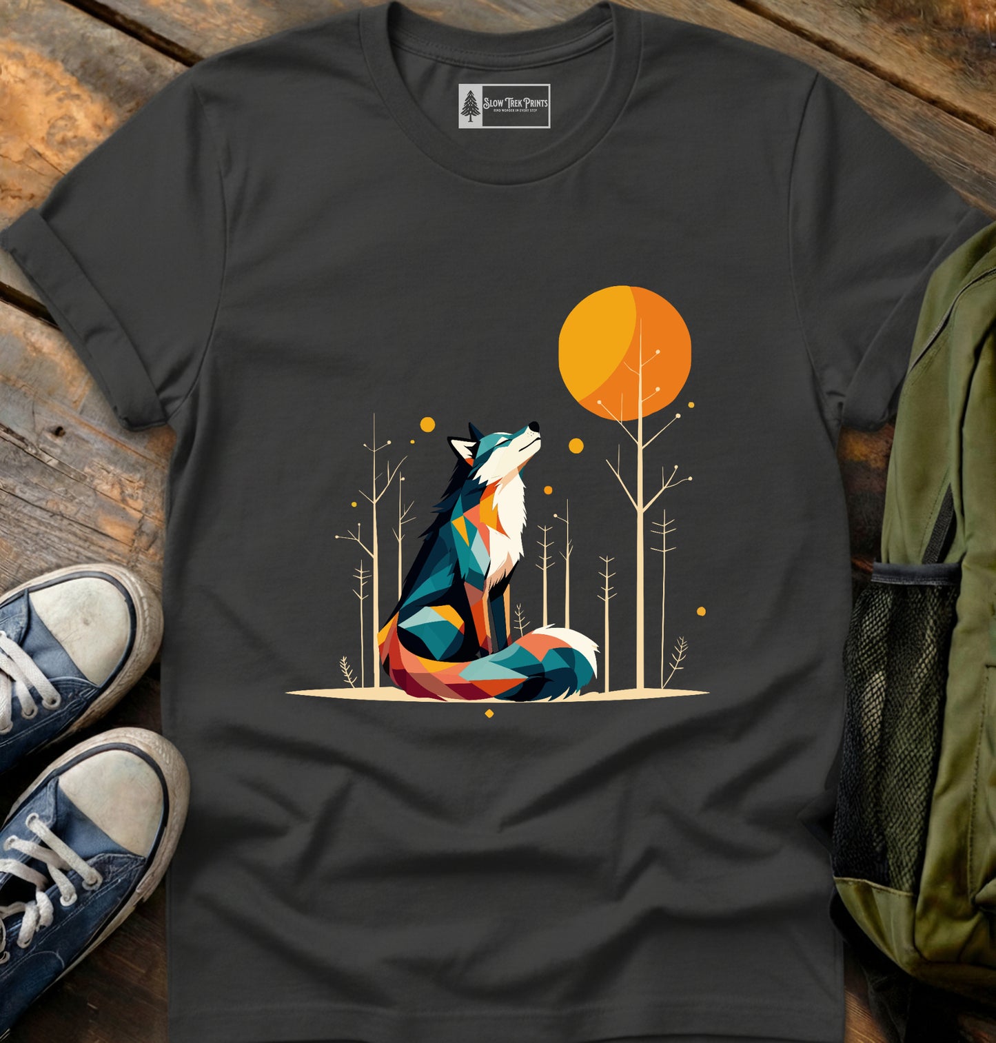 Geometric Wolf T-Shirt