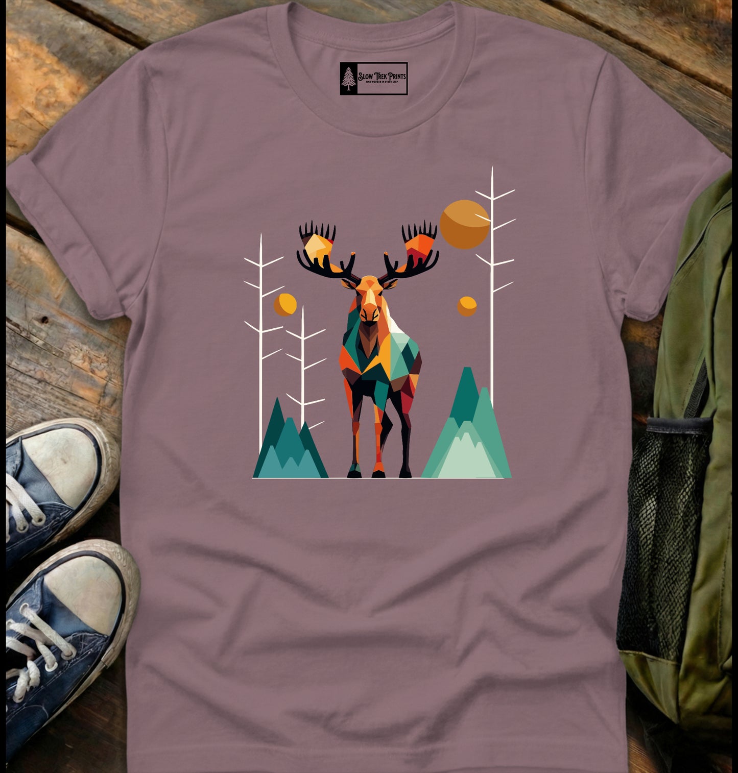 Geometric Moose T-Shirt