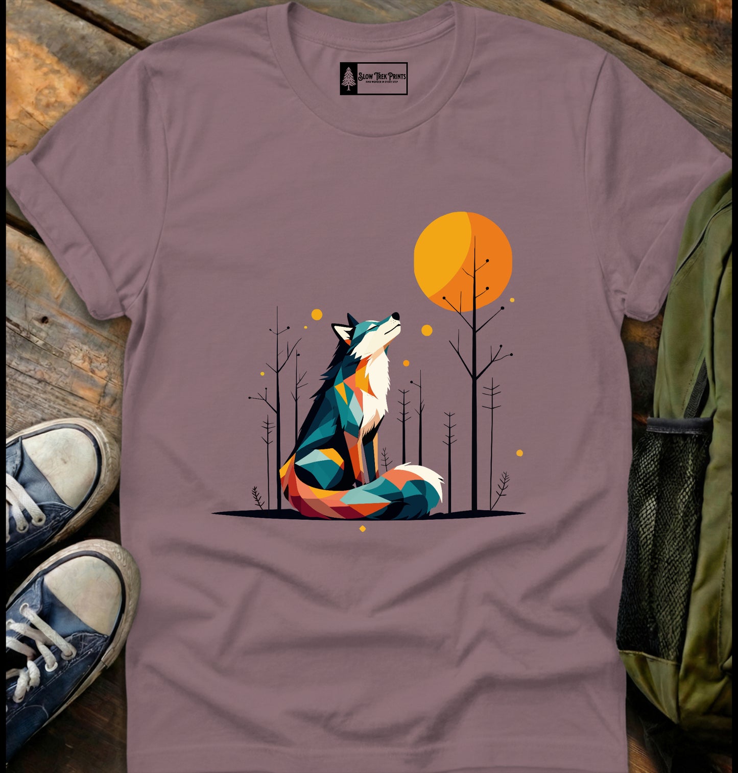 Geometric Wolf T-Shirt