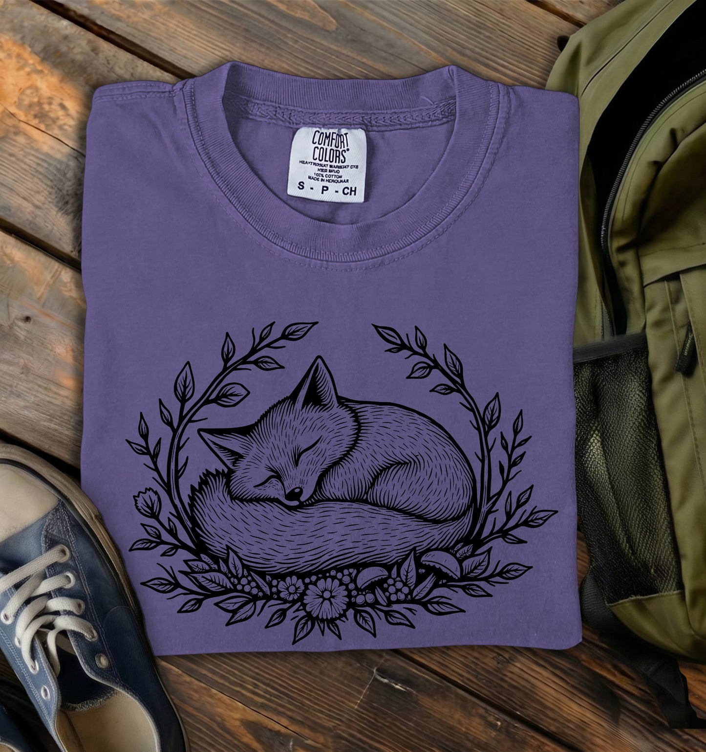 Dreaming Fox Comfort Colors T-Shirt