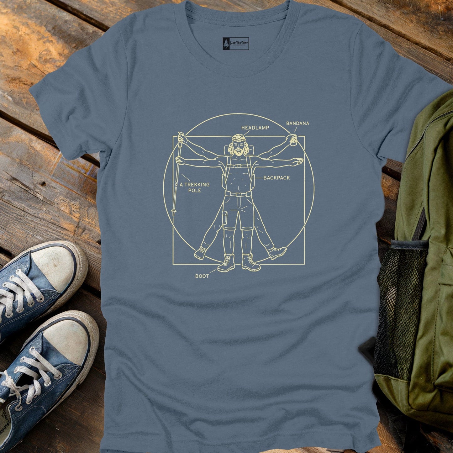 Vitruvian Hiker T-Shirt